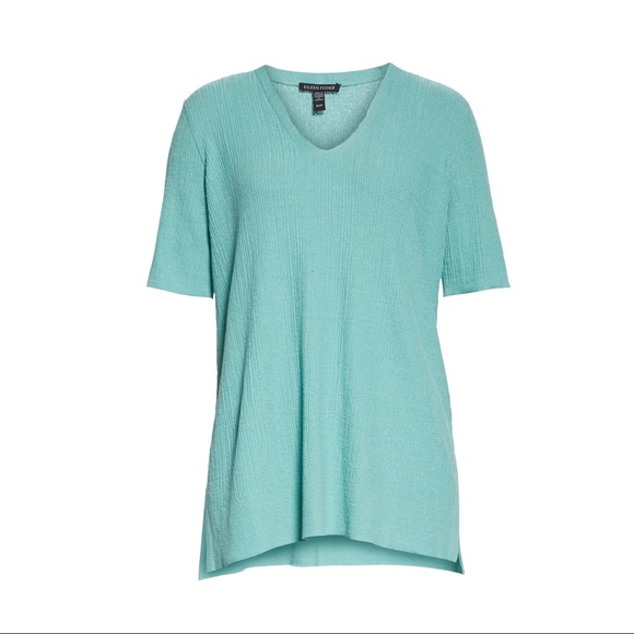 NEW EILEEN FISHER V-NECK KNIT TUNIC - Picture 10 of 10